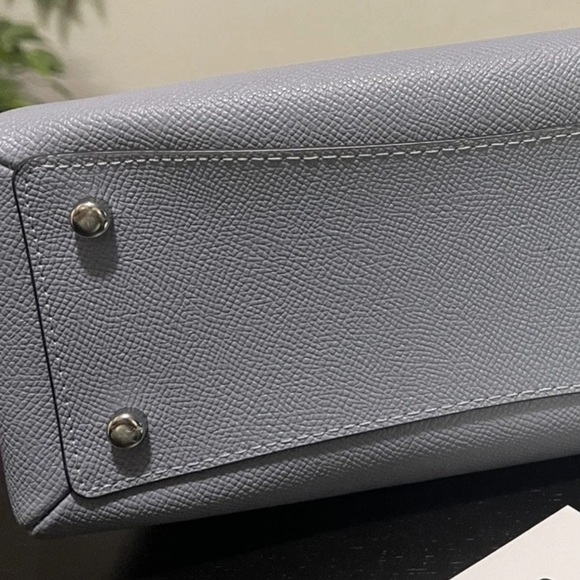 Coach Light blue  Leather Satchel - Picture 7 of 9